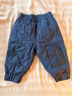 Quilted Puffer Navy Patagonia Baby Pants - Comfortable Warm Bottoms
